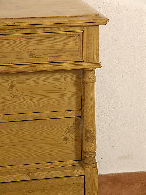 Antike Möbel/Kommoden/ausgefallene Kommode mit Vollsäulen aus der